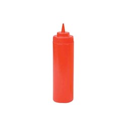 Squeeze Sauce Bottle 720Ml Wide Mouth All Red (12)