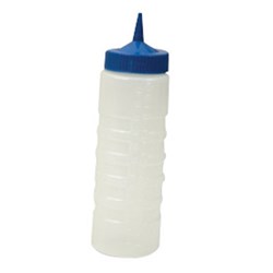 Squeeze Sauce Bottle 750Ml Wide Mouth Blue Cap (12)