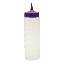Squeeze Sauce Bottle 750Ml Wide Mouth Purple Cap (12)