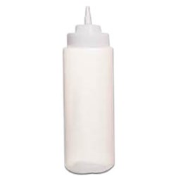 Squeeze Sauce Bottle 708Ml Clr Plastic  (12)