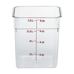 Camsquare Container Clear 7.6L Polycarbonate Cambro