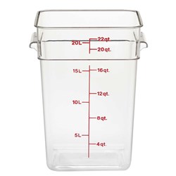Camsquare Container Clear 20.8L Cambro