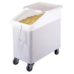 Ingredient Bin 102Lt Wht Slant Top Ibs27 Cambro