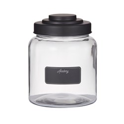 2.6L Display Jar Glass with Blackboard Label Academy