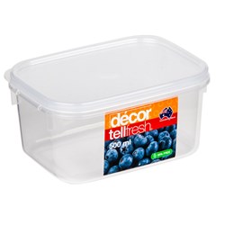 Tellfresh Oblong Container 500ml Decor