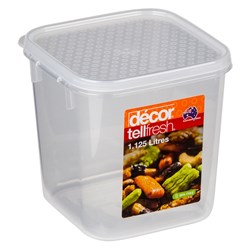 Tellfresh Square Container 1.125L 120mm Decor