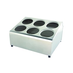 6 Hole Stainless Steel Cutlery Holder 