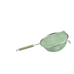 Strainer 200Mm Med Tin Mesh Wood Handle