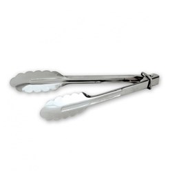 Tongs S/S 300mm Heavy Duty W/- Clip (12)