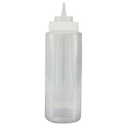 Squeeze Bottle 1L Wide Mouth Clear