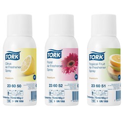 Premium Mixed Aerosol Airfreshener Pack 3000/Sprays 75ml Tork