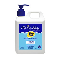 Marine Blue SPF 50+ Sunscreen 1L Marine Blue