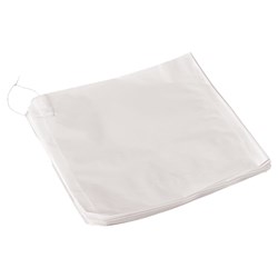 Paper One Square Flat Strung Bag White 187x175mm Detpak
