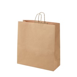 Paper Carry Bag No.28 Brown 480X450x180mm 125/Ctn