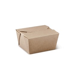 Meal Pack No.1 Brown 656Ml 50/Pkt (9) 110X90x64mm 22Oz