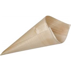 Food Cone Bio Wood 80Mm Long 100/Pkt (60)