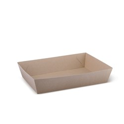 Endura No.5 Food Tray Kraft Brown 255x179x58mm Detpak