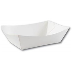 Food Tray No.1 White 1000/Ctn 90X55x36mm