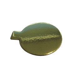 Cake Circle Ccb Gold 80Mm 20Mm Tab 100/Pkt
