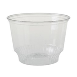Plastic Sundae Cup 250Ml Clr P.E.T. 50/Pkt (10)