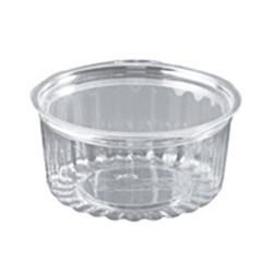 Sho Bowl Container & Flat Lid Plastic 375ml Capri