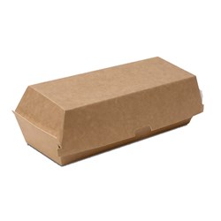BetaEco Hot Dog Box Kraft 208x70x75mm BetaEco