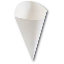 Board Food Cone White Large 256x190mm Detpak