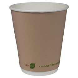 I Am Eco Double Wall Cup 355Ml Brown 500/Ctn 12Oz