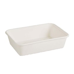 Natural Fibre Rect Container 500Ml 175X120x45mm 500/Ctn
