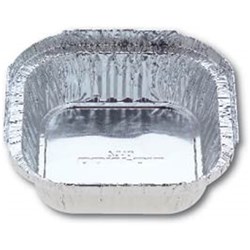 Foil Deep Square Single Serve 1000/Ctn 127X127x32mm