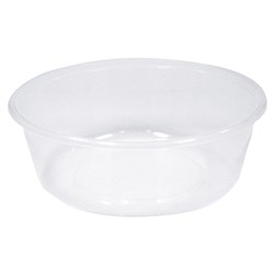 Plastic Round Container Clear 280ml Essentials Collection
