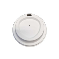 Fibre Lid White Suit 90mm Hot & Cold Cups Envirochoice