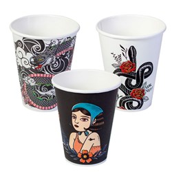 Aqueous Single Wall Ink Series Hot Cup 12oz Envirochoice