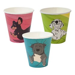 Dog Series Single Wall Hot Cup 8oz Envirochoice