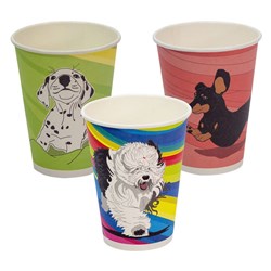 Dog Series Single Wall Hot Cup 12oz Envirochoice