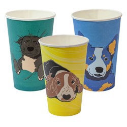 Dog Series Single Wall Hot Cup 16oz Envirochoice