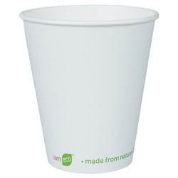 I Am Eco Single Wall Cup 355Ml Wht 1000/Ctn 12Oz