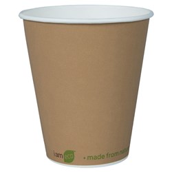 I Am Eco Single Wall Cup 355Ml Brown 1000/Ctn 12Oz