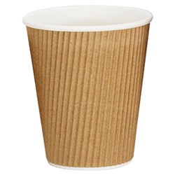 Vee Insulated Coffee Cup Cup Kraft Brown 355ml Essentials Collection