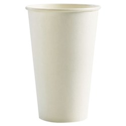 3429145 - Smooth Single Wall Coffee Cup White 16oz 473ml