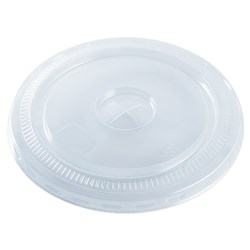 Plastic Cup Flat Holed Lid Suits 432/532/591/710ml Detpak