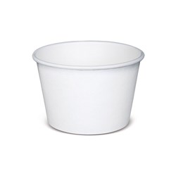 Paper Tub/ Bowl White 236ml Detpak