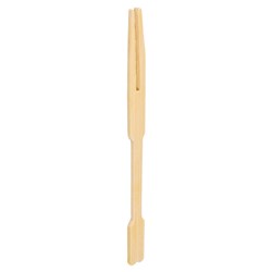 Bamboo Cocktail Mini Fork Brown 90mm 