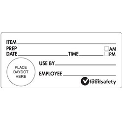Lable Shelf Life 102X47mm Durable 500/Roll