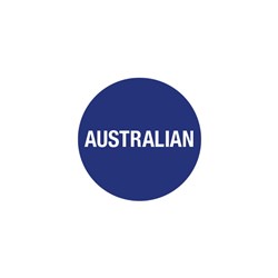 Round Seafood Australian Food Advisory Label 24mm Fildes Food Safety