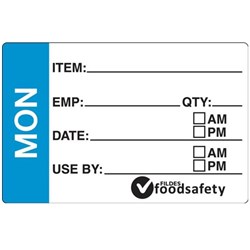 Duralabel Prep 49X76mm Monday 250/Roll