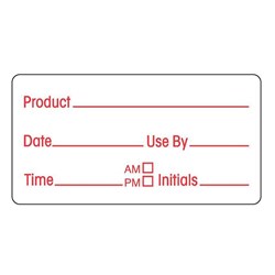 Product / Date Label 24X48mm Dissolvable 500/Roll