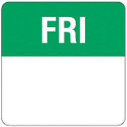 Friday Square Label 40Mm 500/Roll Removable Fildes Food Safety