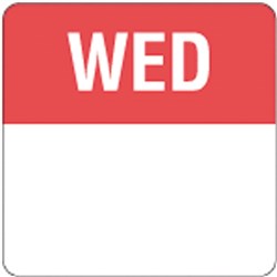Wednesday Square Label 40Mm 500/Roll Removable Fildes Food Safety