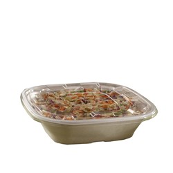 Pulp Bowl Sq Kraft 4.7Lt 160Oz 25/Ctn